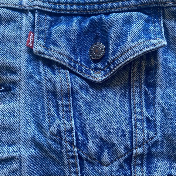 VTG Levi’s Authentic Distressed Trucker Jean Jacket. Type 3 from the 80’s. M/L - Picture 13 of 16